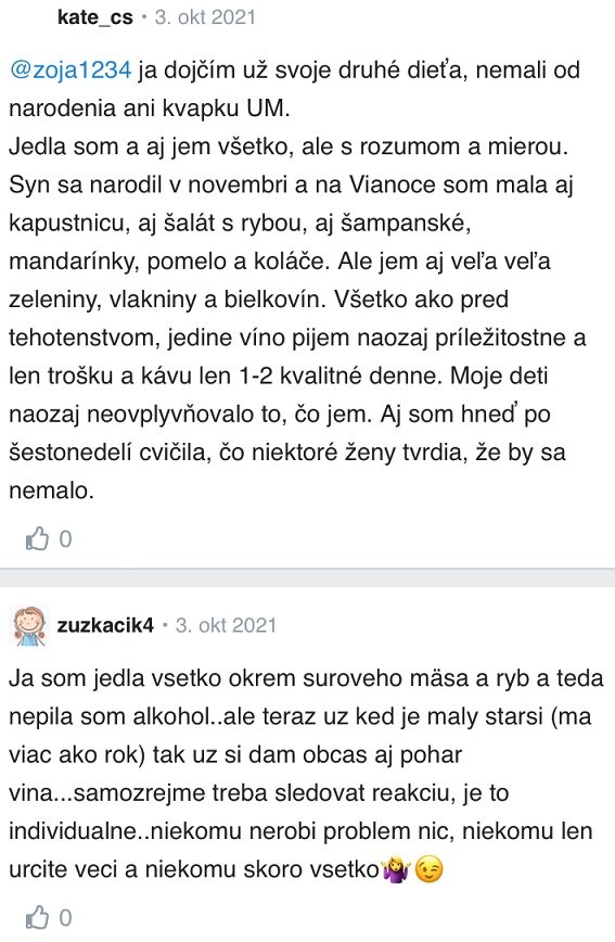 Čo nejesť pri dojčení skúsenosti Modrykonik