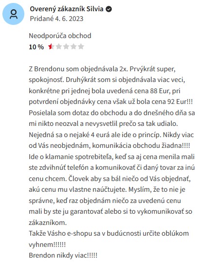 Brendon.sk hodnotenie