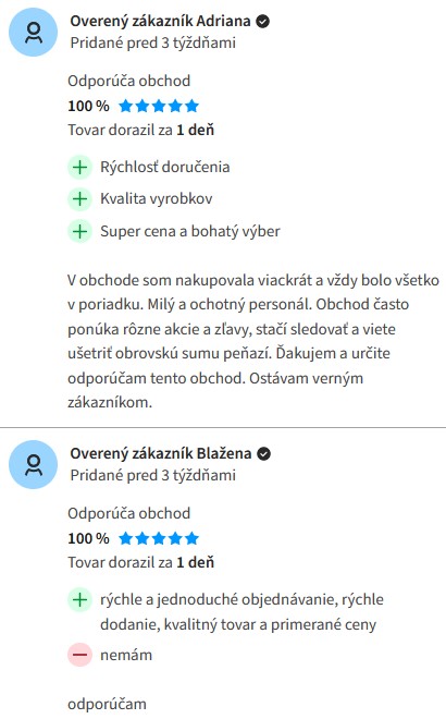 Milinko-oblecenie.sk recenzie
