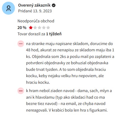 Originalnehracky.sk hodnotenie