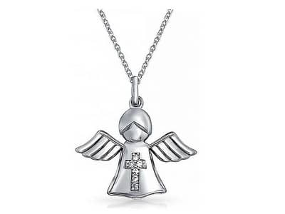Strieborný náhrdelník Anjel pre deti