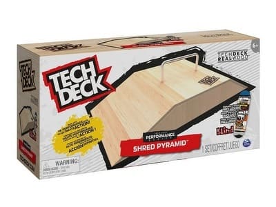 Tech Deck drevená rampa s fingerboardom