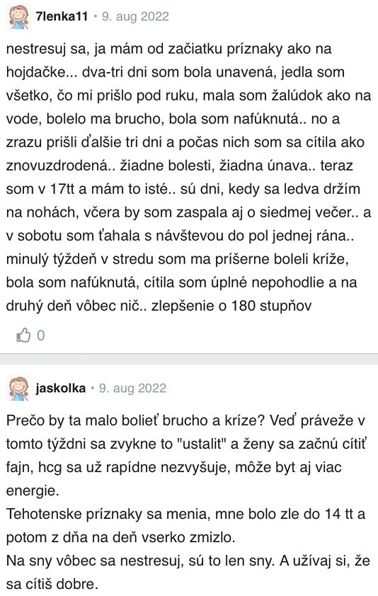 15. týždeň tehotenstva skúsenosti Modrykonik