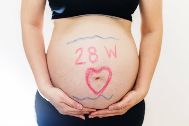 28. týždeň tehotenstva je 7. mesiac tehotenstva