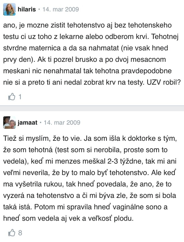 Ako zistiť tehotenstvo bez testu? skúsenosti Modrykonik