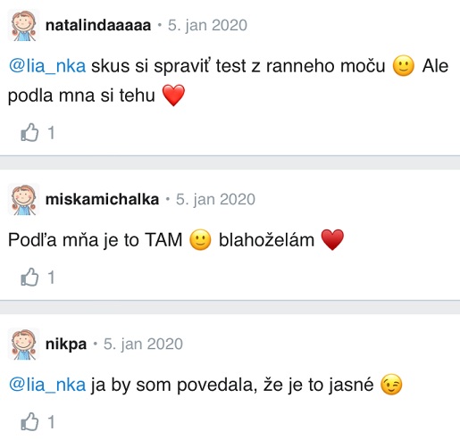 Duch na tehotenskom teste skúsenosti Modrykonik