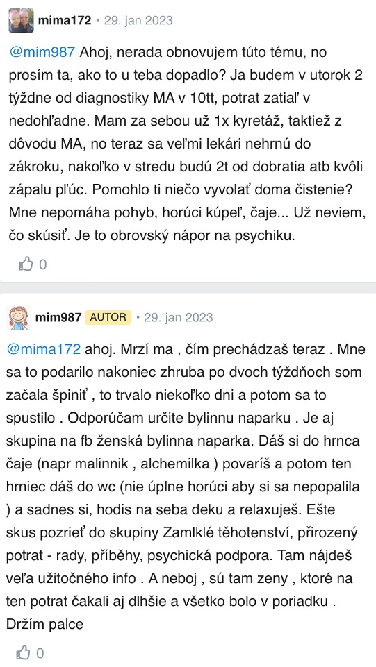 Čaj na vyvolanie potratu skúsenosti Modrykonik