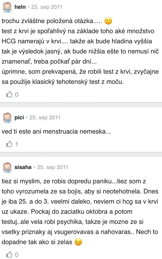Kedy sa ukáže hCG v krvi skúsenosti Modrykonik