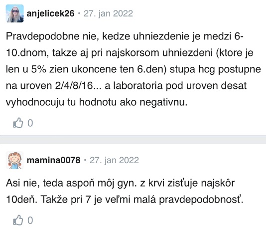 Kedy sa ukáže hCG v krvi skúsenosti Modrykonik