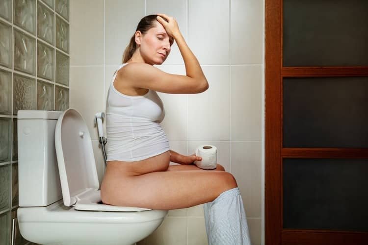 Príčiny zápchy v tehotenstve