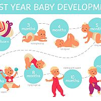 Vývoj dieťaťa v prvom roku 7-mesačné dieťa