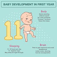 Vývoj dieťaťa v prvom roku 11-mesačné bábätko